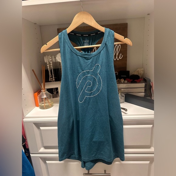 Peloton Teal Athletic Tank Top - Picture 1 of 6